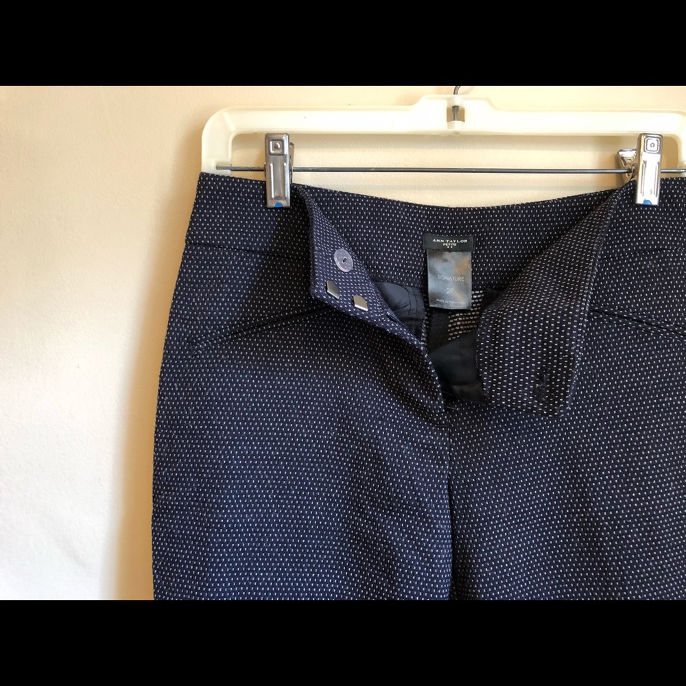 Ann Taylor Signature Ankle Pants Dark Navy